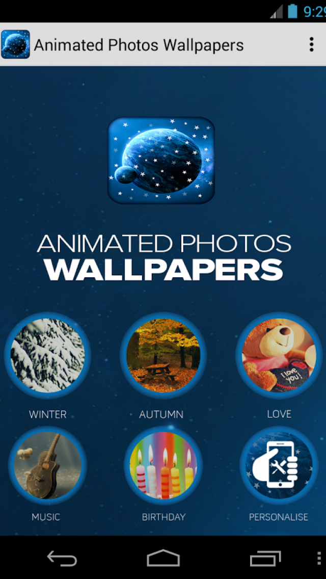 Animated Photos Wallpapers App for Android New Android Photo & Video App